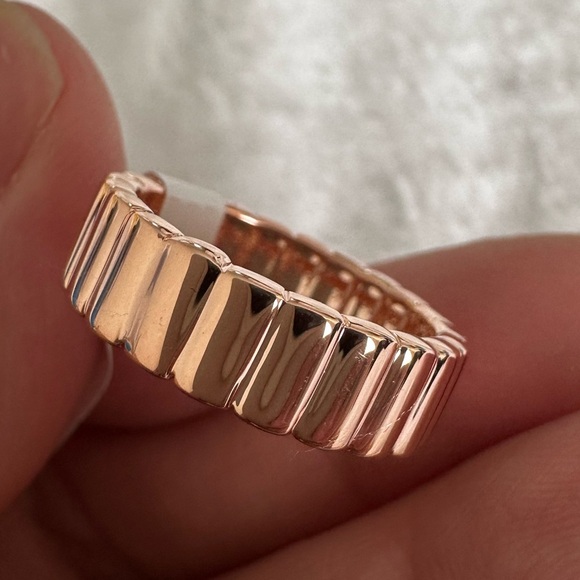 Rose Gold over Sterling Women's Ring - Picture 1 of 6